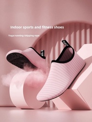 Indoor Fitness Shoes Women's For Home Soft Bottom Lightweight Non Slip Home Aerobics Yoga Shoes Danc