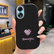 เคสสําห OPPO A58 5G A78 5G A58X 5G A1X A2X 5G A58 4G เคสโทรศัพท์รูปหัวใจบุคลิกซิลิโคน