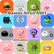 READY STOCK For Baseus AirGo AS01 Case Summer Style Cartoon Soft Silicone Earphone Case Casing