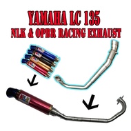 LC135 V1 V2 V3 V4 28mm RACING EXHAUST EKZOS / MANIFOLD STEEL - NLK / OPBR SET  #SH36RM/20EM