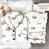 Winter Pajamas Ladies Pajamas Winter Thick Pajamas Flannel Loungewear Simple Pajamas Cartoon Pajamas
