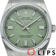 勞力士蠔式恆動36腕錶，開心果綠，126000，附錶盒、保固卡，不鏽鋼材質，男士腕錶，開心果綠，成色極佳 [全新]
