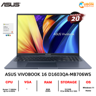 ASUS VIVOBOOK 16 D1603QA-MB706WS NOTEBOOK (โน๊ตบุ๊ค) AMD RYZEN 7 5800H / 8GB / 512GB SSD / WIN11+OF