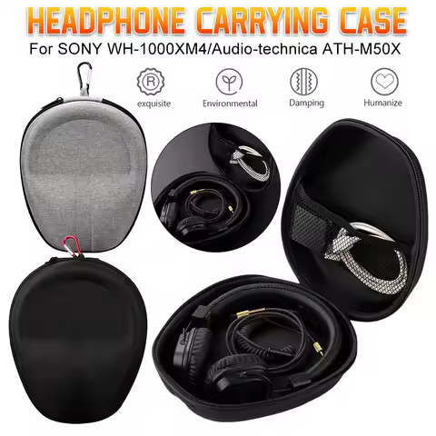 For Sony WH-CH720N WH-CH520 Wireless Headphones Case Hard EVA Case Bluetooth Headphone Carrying Bag 