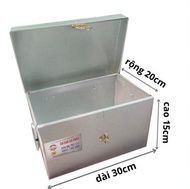 [Tặng ổ Khóa] Hộp tôn nhỏ có khóa nhỏ gọn tiện ích  kt 30x20x15