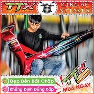 Tem sirius110 tam giác titan Tem xe phụ kiện sirius màu đỏ nền đen siêu đẹp Shop TTX Team chế siri