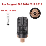 Peugeot 308 Front Turn Signal Lights Lamp Holder HY21W Bulb Socket Accessories