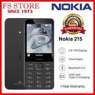 NOKIA ORIGINAL MALAYSIA  Phone N215 4G 2024 (1450mAh/2.8" IPS Screen/Type-C Charging/ Bluetooth 5.0)