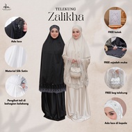 Hanna Mirae Pengantin Series Telekung ZALIKHA Satin Silk Lace Premium Sesuai Hantaran Kahwin & Hadia