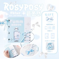 Binder Ribbon Rosy Posy Size A5 4 Ô Binder Đựng Card Style Ballet Thắt Nơ Ruy Băng Album Đựng Card C