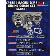 S1R THAILAND EX5 CLASS 1 ENGINE COMBO SET 60MM / 62MM / 65MM *** CRANKCASE + BLOCK + HEAD***