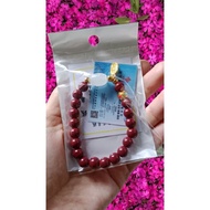 GELANG GIOK CINA ASLI BERSERTIFIKAT/GIOK ASLI/GIOK CINA/GELANG GIOK BATU MERAH/GELANG MANIK-MANIK