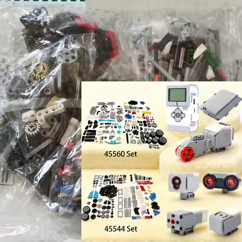 NEW EV3 45544 Core Set 45560 Expansion Set Servo Motor Gyro Color Ultrasonic Sensor Mecanum wheels S