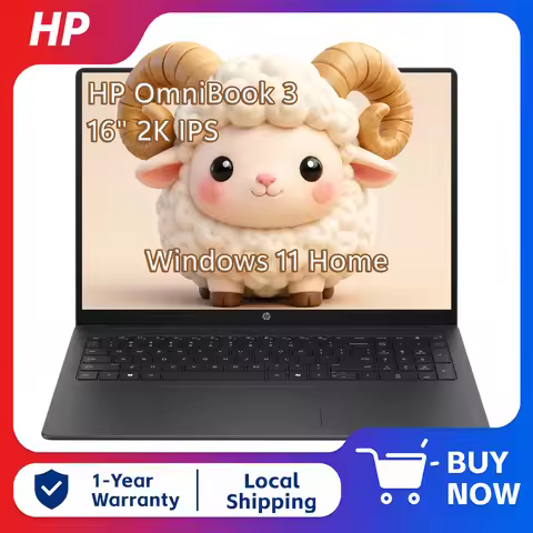 HP OmniBook 3 16" 2K IPS Laptop, Snapdragon X, Up to 16GB DDR5 RAM, 2TB SSD, Windows 11 Home