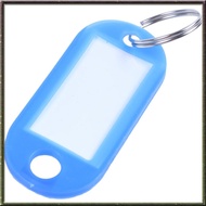 [I O J E] 20 Pcs Key ID Label Tags Split Ring Keyring Keychain Blue