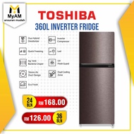 [Peti Sejuk] Ansuran Mudah Toshiba 360 Litre Top Freezer Inverter Fridge