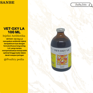VET OXY LA 100 ML - Obat Anti biotika Infeksi Bakteri Hewan oxytetracycline Long Acting