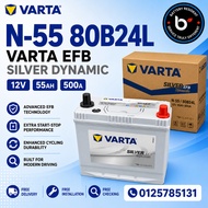 Installation Provided N55  80B24L Varta EFB Start Stop Car Battery Bateri Kereta  Mazda MX5 Honda St