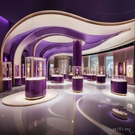 Famous Watch Store Jewelry Store Exhibition Table Jewelry Luxury Tempered Glass Exhibition Hall Prod