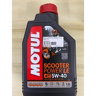 MOTUL SCOOTER POWER LE 5W40 (1.5LITER) 100% FULLY SYNTHETIC 4T OIL ENGINE OIL -100% ORIGINAL MOTUL PRODUCT