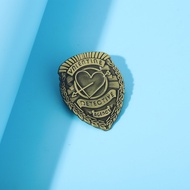 Ready Stock#热销 One Arrow Through Heart Nick Valentine Detective Club Metal Badge Radiation Brooch Cl