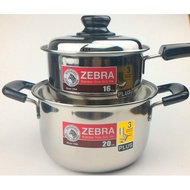 Zebra Plus Sauce Pot 20cm and Pan 16cm