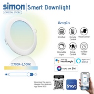 SIMON Valor Smart Downlight Tunable Dimmable Recessed/Surface Round Downlight Tunable 2700K-6500K Sm