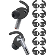 6 Pairs Galaxy Buds 3 Pro Ear Hooks Sport Ear Tips Replacement Anti-Slip Non-Slip Silicone Eartips a