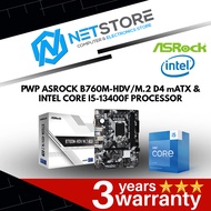 PWP ASROCK B760M-HDV/M.2 D4 mATX & INTEL CORE I5-13400F PROCESSOR