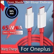 6A TypeC Oneplus PD Fast Data Cable Fast Charger Cable Usb Charge Cable One Plus 8t 9R TypeC Cord