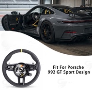 Suede Steering Wheel For Porsche 911 Carrera S Carrera 4/4S Turbo GT3 RS Panamera 4 S 4S GTS Turbo S