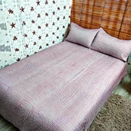 Cadar 3 In 1 Reject Kilang Kualiti Terbaik Patchwork Queen Size Bed Sheet AMIRA Collection