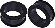 Flexible Silicone Double Flare Flesh Tunnel Gauge Earring Ear Piercing available size 8g (3mm) to 2"