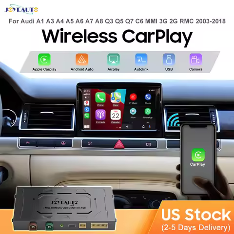 JoyeAuto Wireless Apple CarPlay for Audi A1 A3 A4 A5 A6 A7 A8 Q3 Q5 Q7 C6 MMI 3G 2G RMC 2003-2018 An