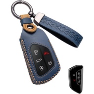 for Volkswagen Key Fob Cover Leather Car Key Case Keychain Fob Holder
