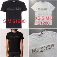 Alexander McQueen MCQ 男款短袖  Tee XS S M L $1280