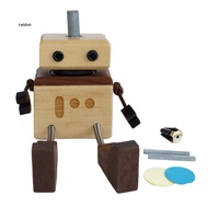 CZ Handmade Wooden Man for Car Wooden Swing Feet Figurine Handcrafted Wooden Robot Car Air Freshener