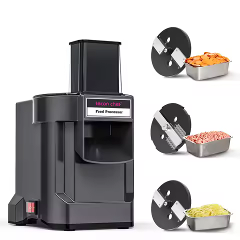 Lecon Chef 3 in 1 Electric Food Processor Vegetable Dicer Chopper Potato Cutter Onion Slicer with 3 