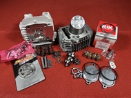 เวฟ125/4วาล์วลูก 57-59 ใบวาล์ว 22-19 ฝางานตัว RG อุปกรณ์ครบเซ็ทหลังวาล์วใส่125คาร์บูS-Rและไฟเลี้ยวบั