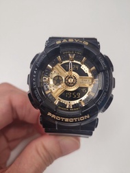Casio Baby-G BA-110X-1A Black and Gold Watch Baby-G BA-110X-1A 黑金配色腕錶