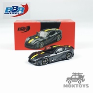 BBR 1:64 812 Competition Grigio Competition grey yellow Diecast model car
