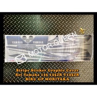 Stripe Sticker Graphic Cover Set Yamaha 125 125ZR Y125ZR BIRU GP MORITAKA
