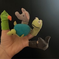 IKEA指偶娃娃-10隻 說故事的最佳道具～近全新（大象 小白兔海龜 鸚鵡 青蛙 老鼠馬 鯊魚 熊貓 獅子）@c409