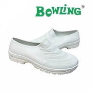 779 Cap Bowling Slip On White Labour Shoes / Cap Bowling Kasut Kerja Getah Slip On Putih