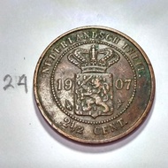 uang kuno koin jaman belanda benggol 1907#24