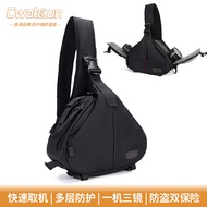 Cwatcun Digital Camera Bag with Rain Cover Shoulder Bag Crossbody Bag Camera Bag Protection Breathab