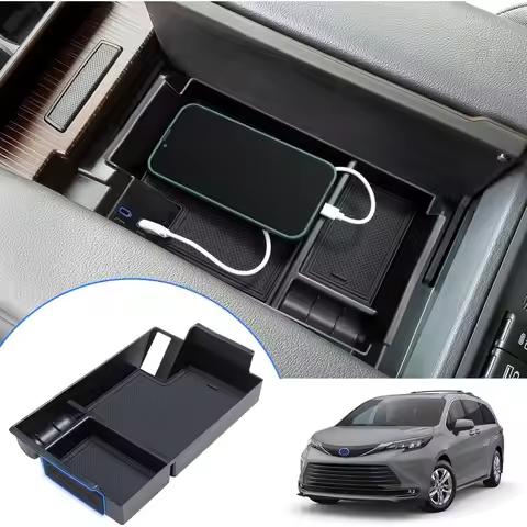 Center Console Organizer Tray Compatible with 2021-2024 2025 Toyota Sienna, Armrest Box Secondary St