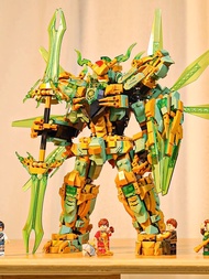 2023 New Phantom Ninja Annihilation Mech Dragon Robot Lego Building Blocks Boy Assembling Childrens