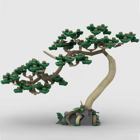 New 564Pcs Hot Selling Flowers View Moc Modular Bonsai Tree Model Building Blocks Diy Creative Ideas