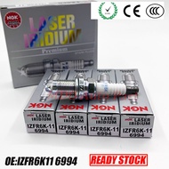 เลเซอร์อิริเดียมหัวเทียนของแท้4ชิ้นสำหรับ Honda City 1.5 2003-2013 SEL & TMO/ Honda Jazz 2003-2013 S